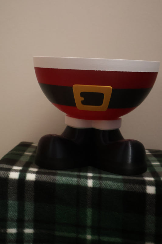 Santa candy bowl