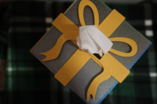 Gift tissue box holder