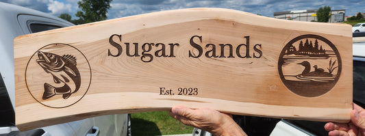 Custom Hardwood Sign