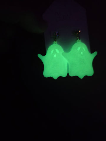 Glow in the dark Ghost earrings
