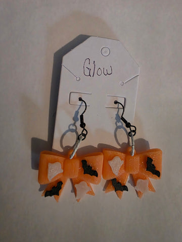 Glow in the dark Bow Earrings