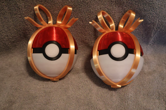 Themed Christmas ball ornament gift holder