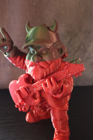 ROCKER WITH GUITAR GNOME