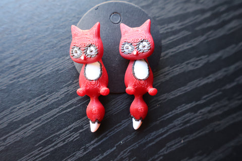 RED FOX EARRINGS