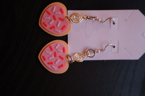 HEART COOKIE EARRINGS