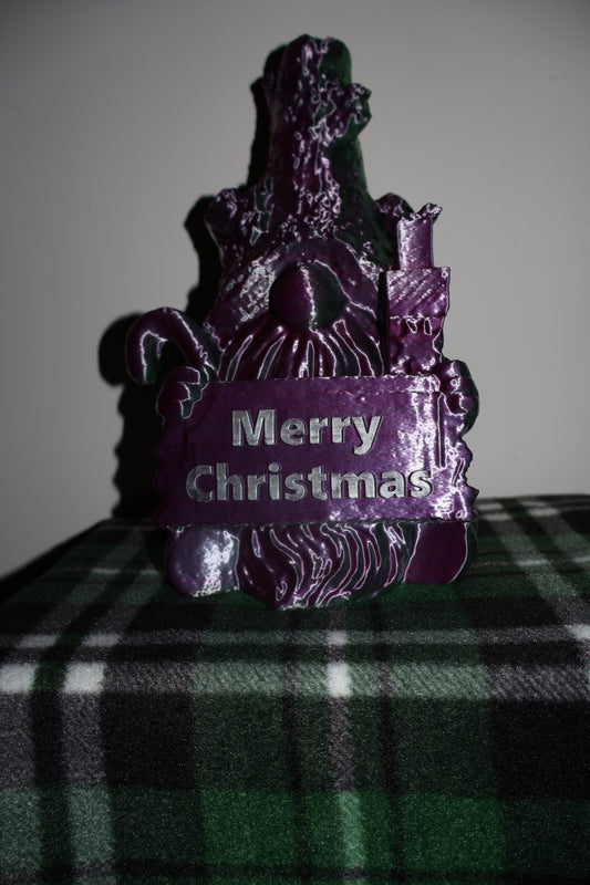dual color Merry Christmas Gnome