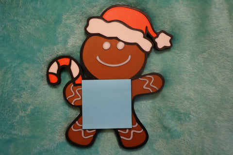 gingerbread man post it note holder