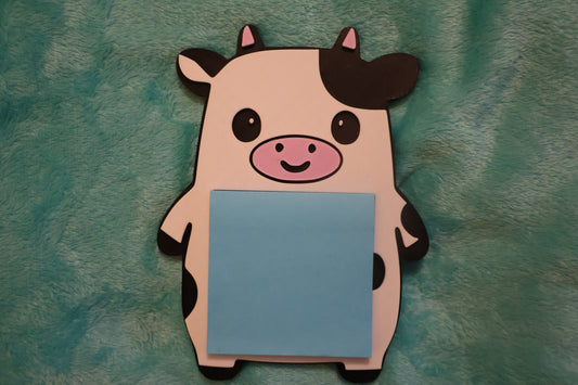 cow post it note holder