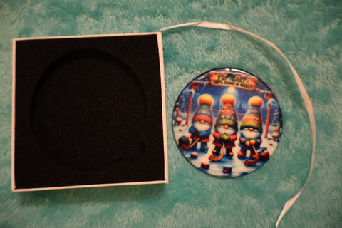Gnome Hockey ornament