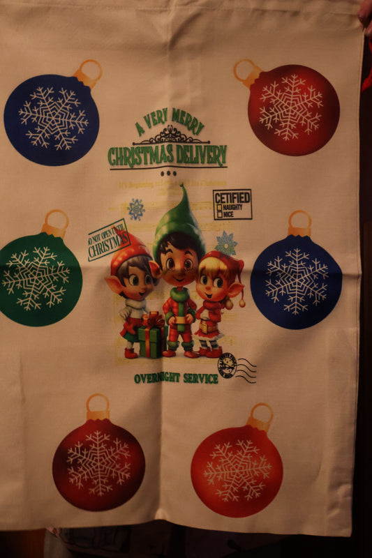 Elves Santa Sack