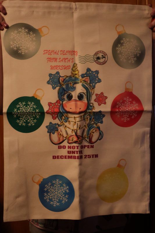 Unicorn Santa Sack