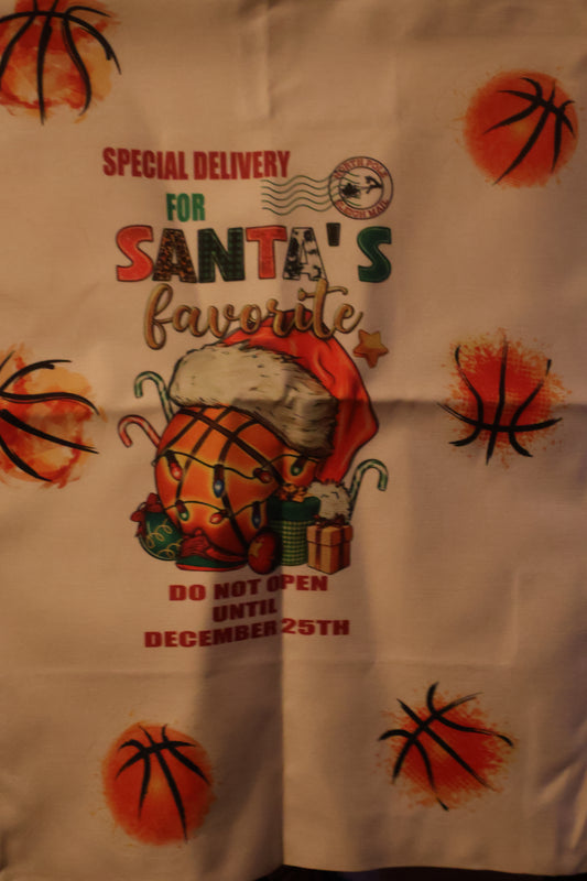 Basketball Santa Sack