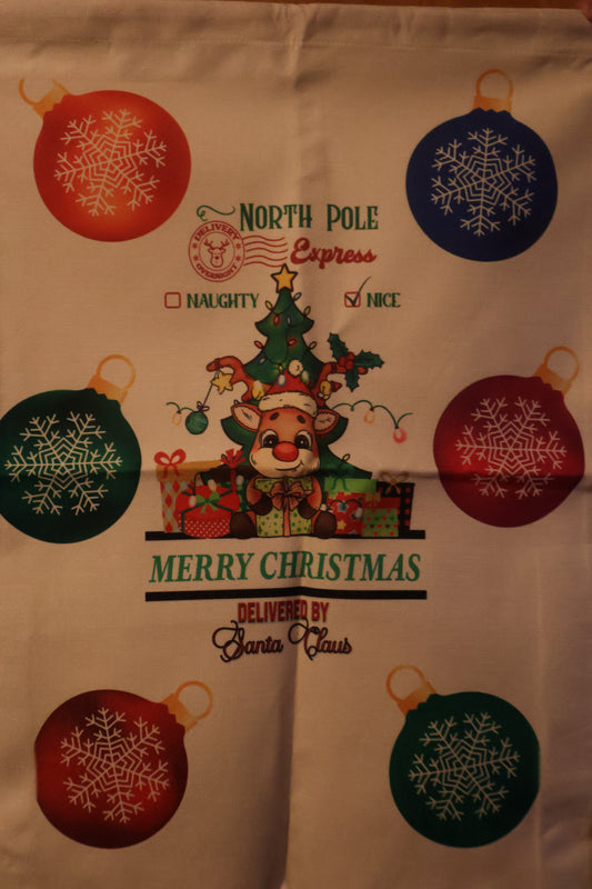 Boy Deer Santa Sack