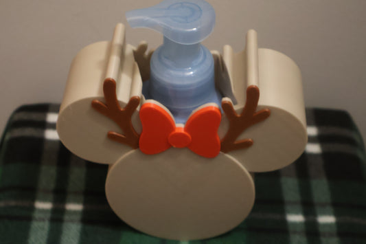 Mouse with Bow and antlers Soap holder