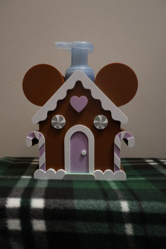 Mouse ear Gingerbread House Soap holder