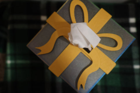 Gift tissue box holder