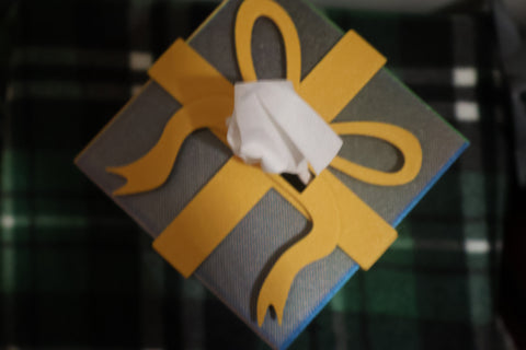 Gift tissue box holder