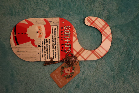 Santa Key red Plaid